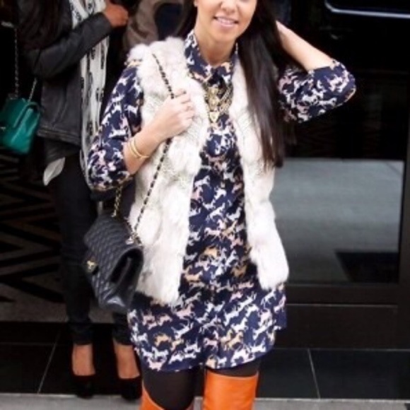 H&M navy horse button up shirt dress 4 NWT - Picture 3 of 9